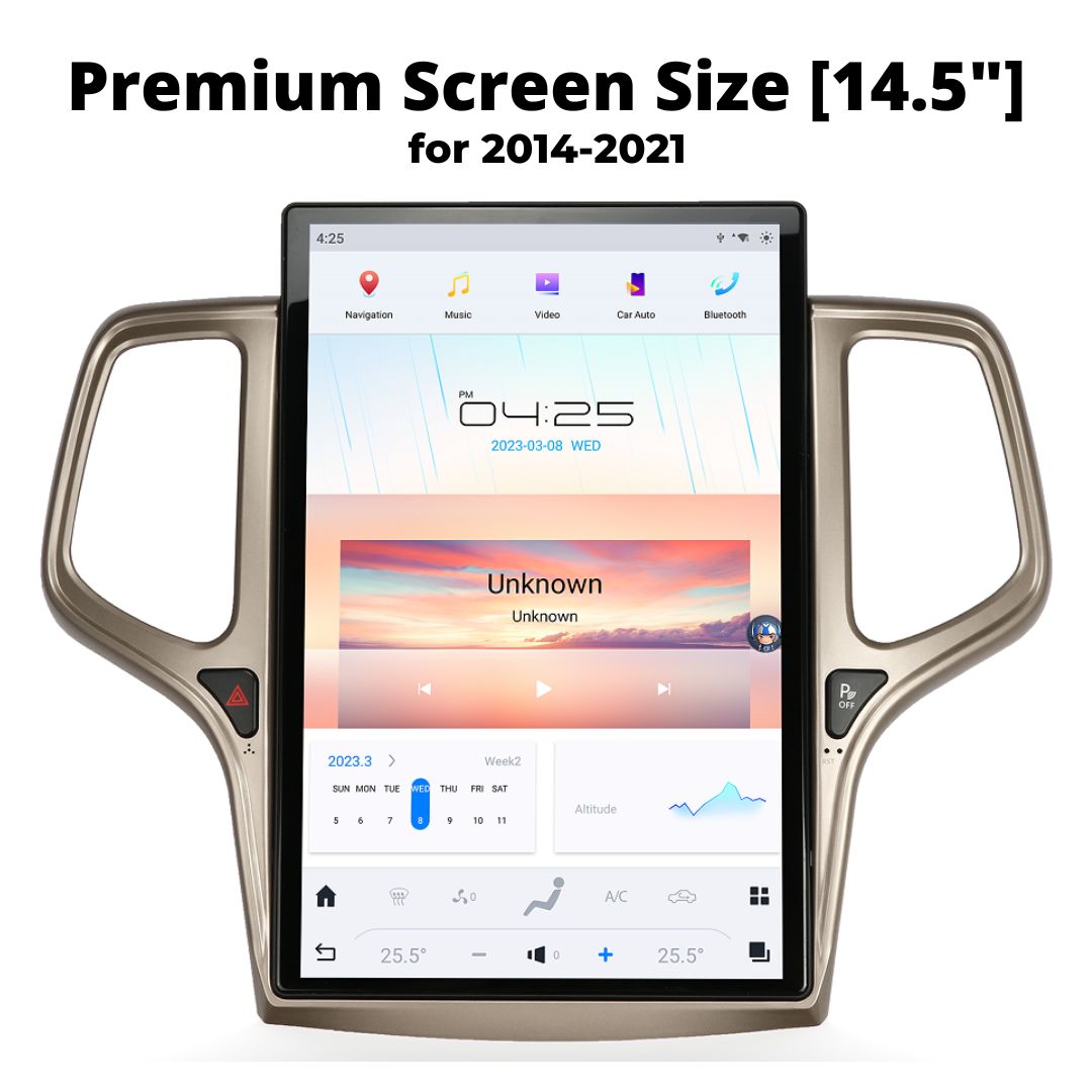 Jeep Grand Cherokee Smart Touchscreen Display Upgrade 2010-2021