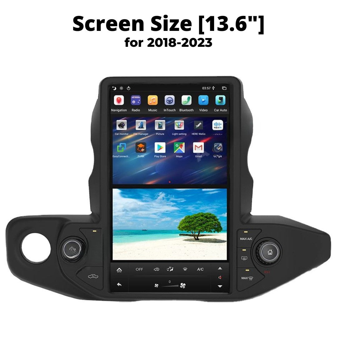 Jeep Wrangler Smart Touchscreen Display Upgrade 2018-2023