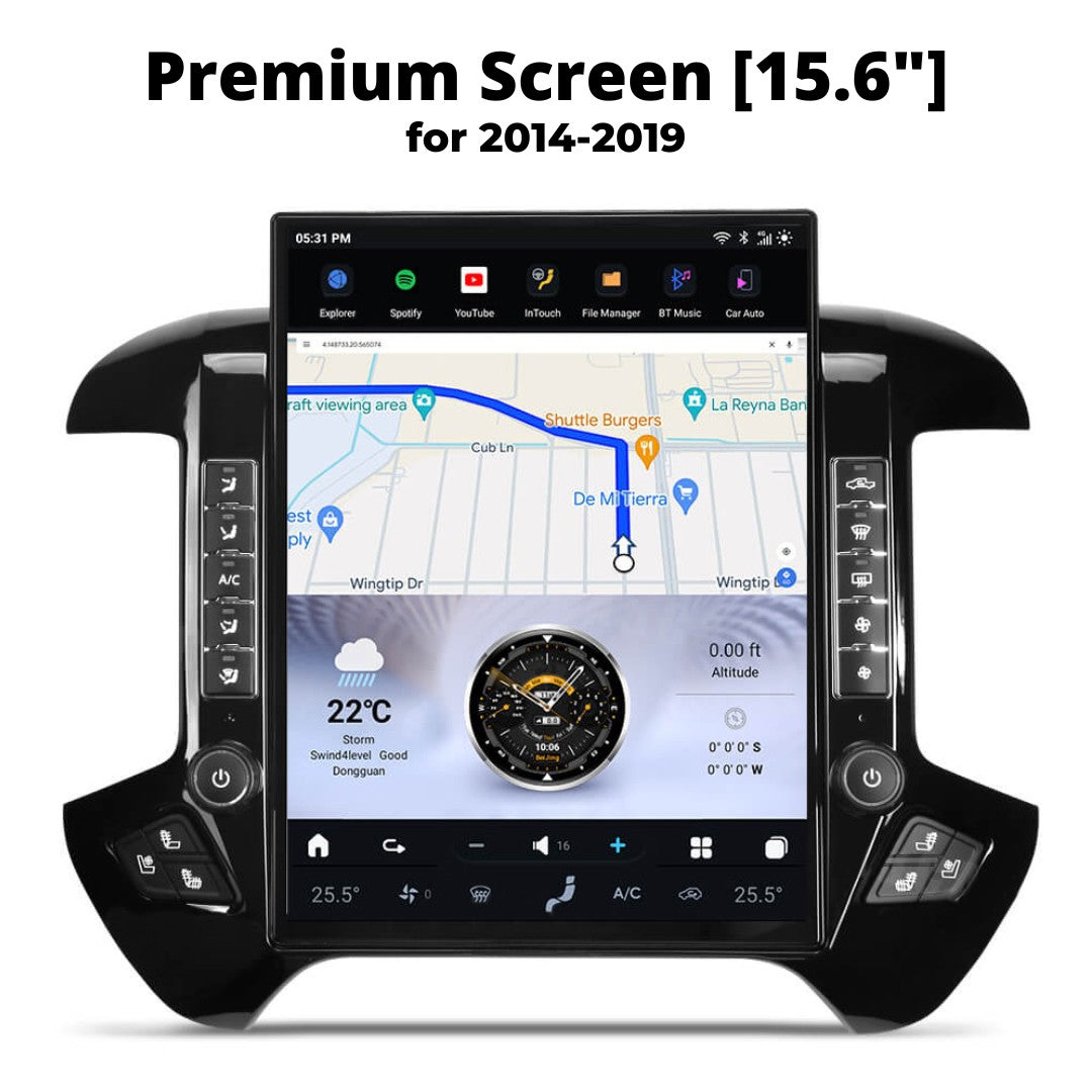 Chevrolet Silverado Smart Touchscreen Display Upgrade 2007-2026
