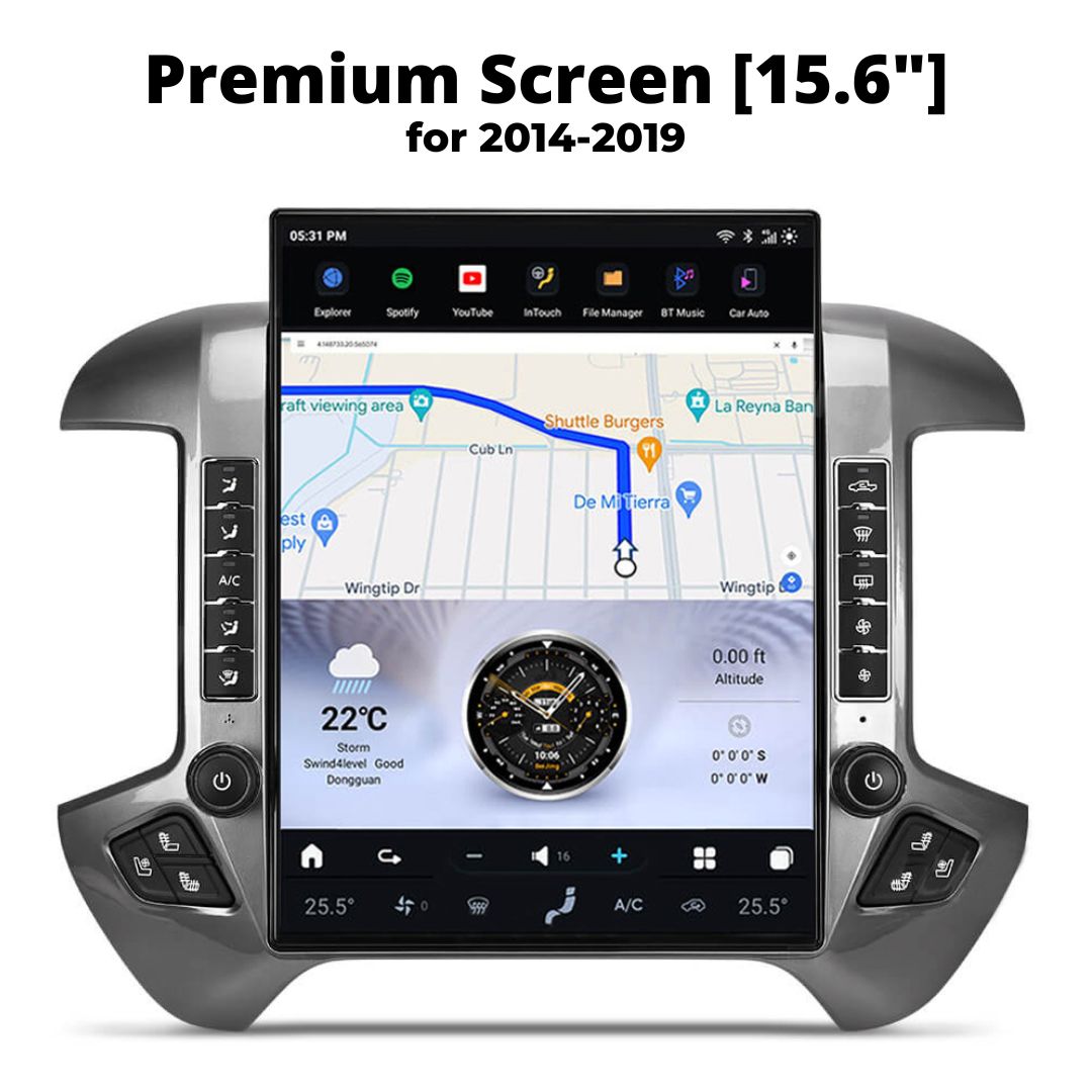 Chevrolet Silverado Smart Touchscreen Display Upgrade 2007-2026