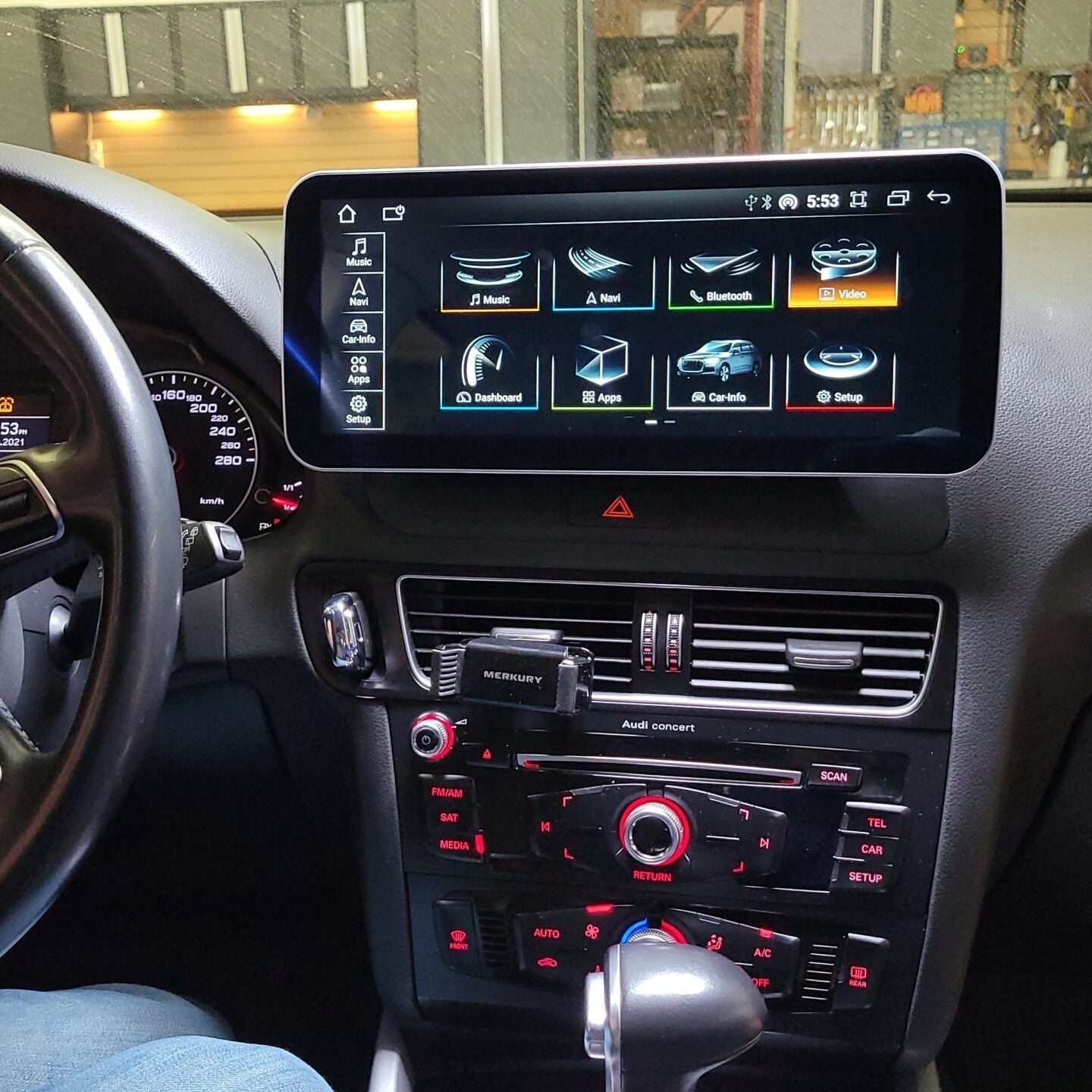 Audi Q5 2008-2020 | OEM CarPlay & Android Auto Integration Module Screen