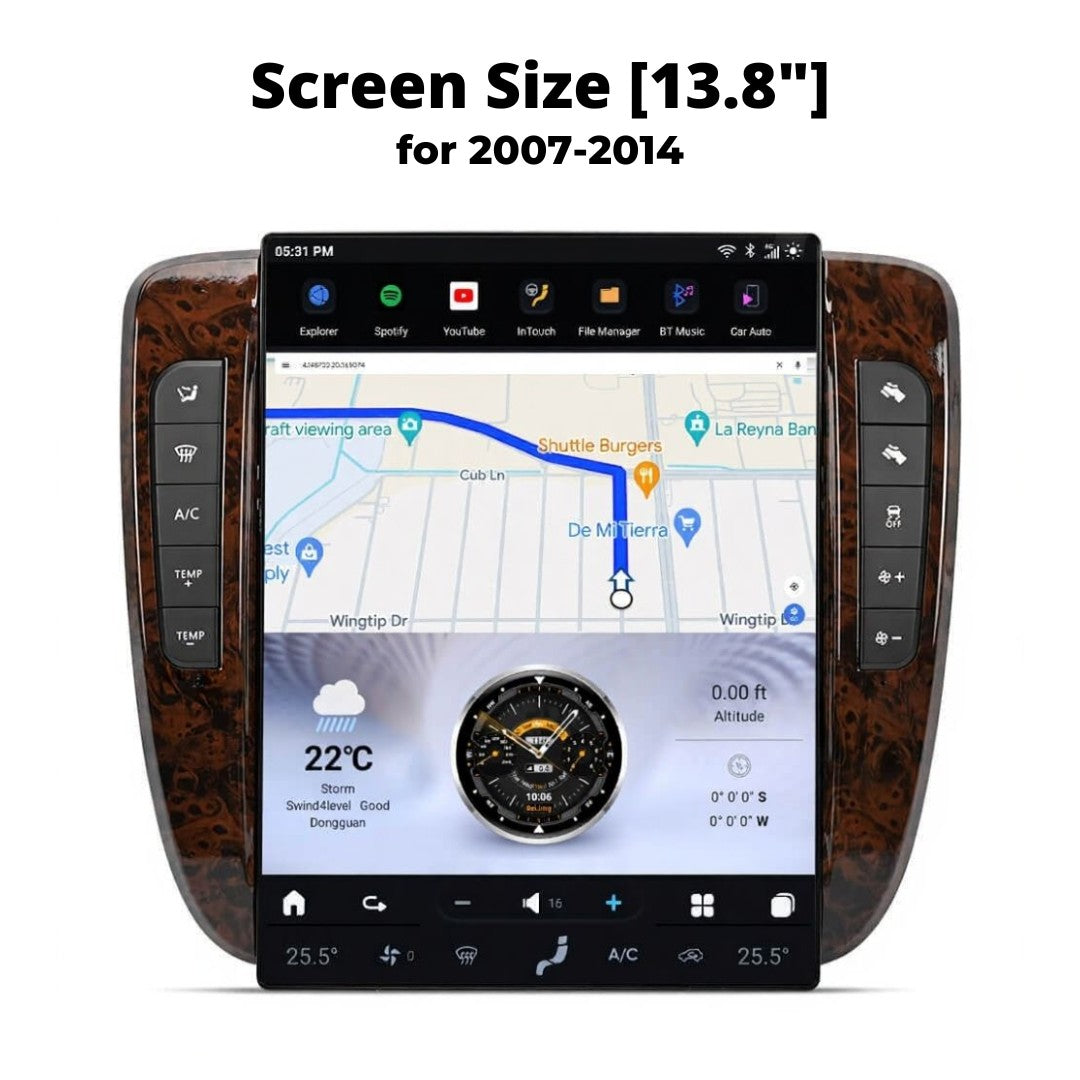 Chevrolet Tahoe Smart Touchscreen Display Upgrade 2007-2020