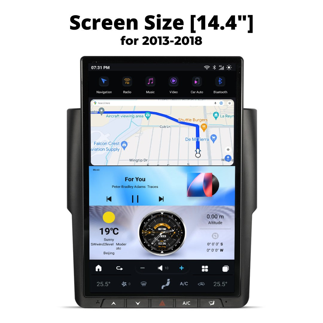 Dodge Ram Smart Touchscreen Display Upgrade 2009-2024