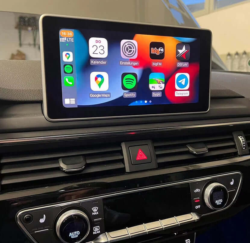 Audi A4 2017-2019 | OEM CarPlay & Android Auto Integration Module Screen