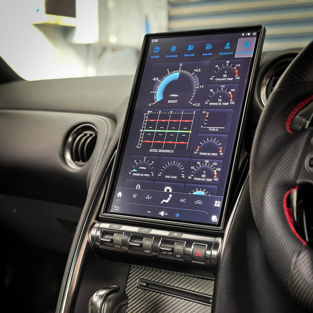 Nissan GT-R 2008-2017 | 14.5" Smart Touchscreen Display Upgrade