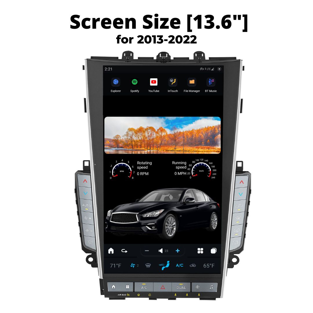 Infiniti Q60 Smart Touchscreen Display Upgrade 2013-2022