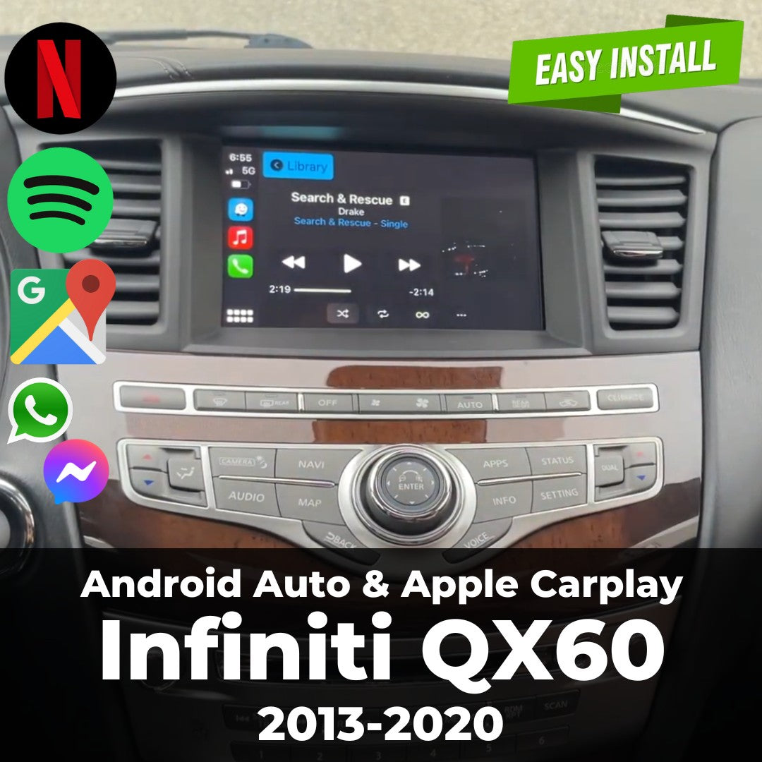 Infiniti QX60 OEM CarPlay & Android Auto Integration Module 2013-2020