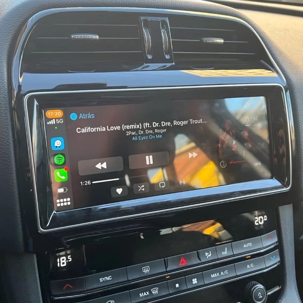 Jaguar F-Pace 2016-2019 | OEM CarPlay & Android Auto Integration Module Screen