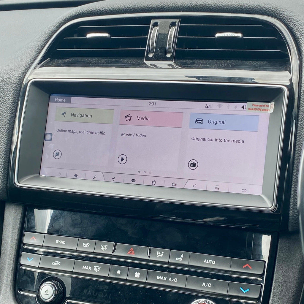 Jaguar F-Pace 2016-2019 | OEM CarPlay & Android Auto Integration Module Screen