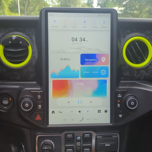 Jeep Wrangler Smart Touchscreen Display Upgrade 2018-2023