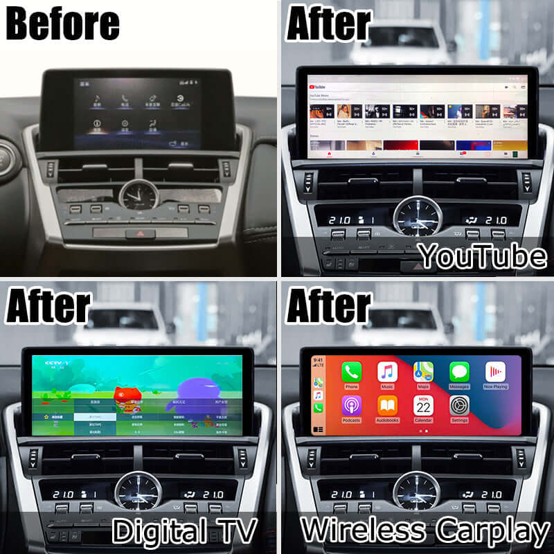 Lexus NX 2015 - 2021 | OEM CarPlay & Android Auto Integration Module Screen