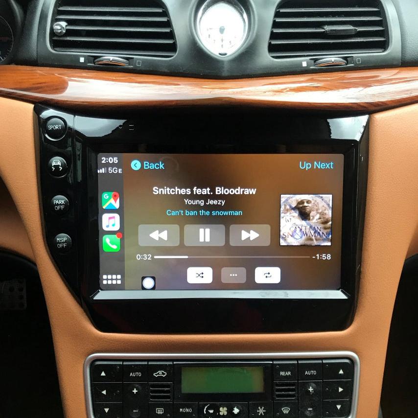 Maserati Granturismo 2007-2017 | OEM CarPlay & Android Auto Integration Module Screen
