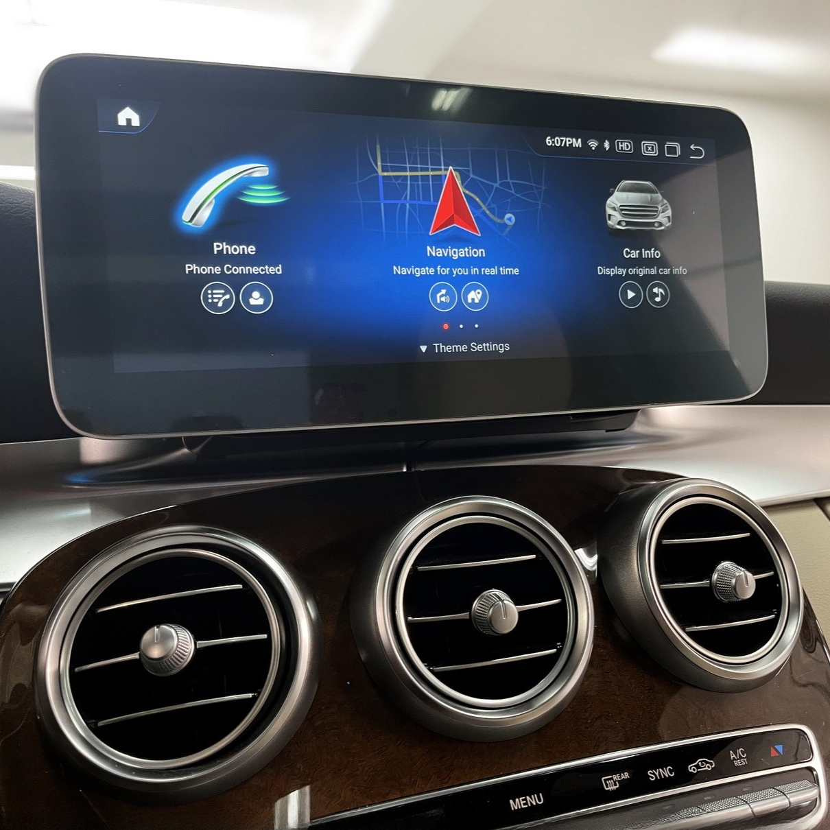 Mercedes GLC 2015-2022 | OEM CarPlay & Android Auto Integration Module Screen