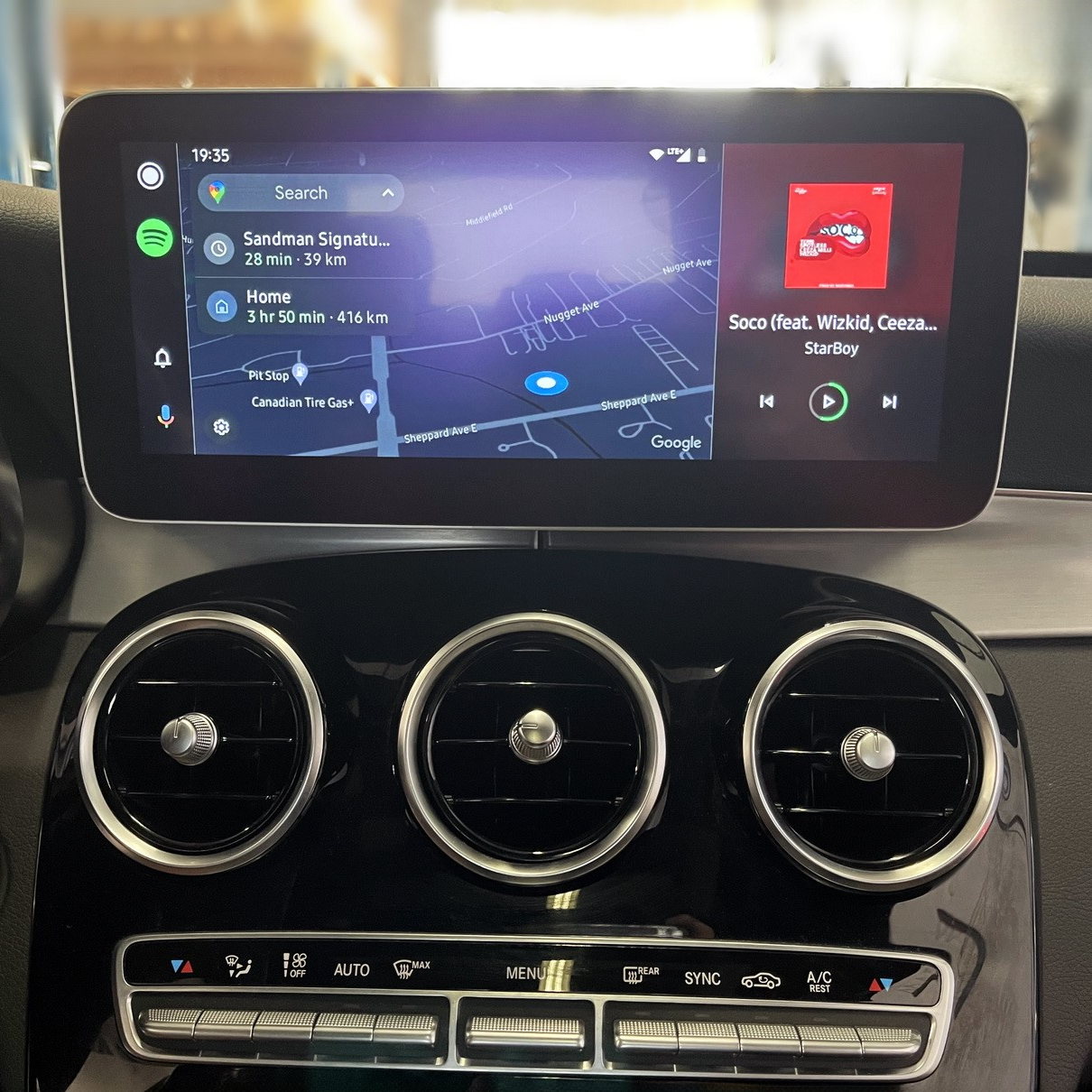 Mercedes GLC 2015-2022 | OEM CarPlay & Android Auto Integration Module Screen