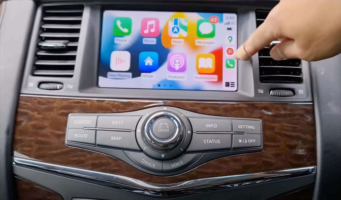 Nissan Patrol 2012-2021 | OEM CarPlay & Android Auto Integration Module