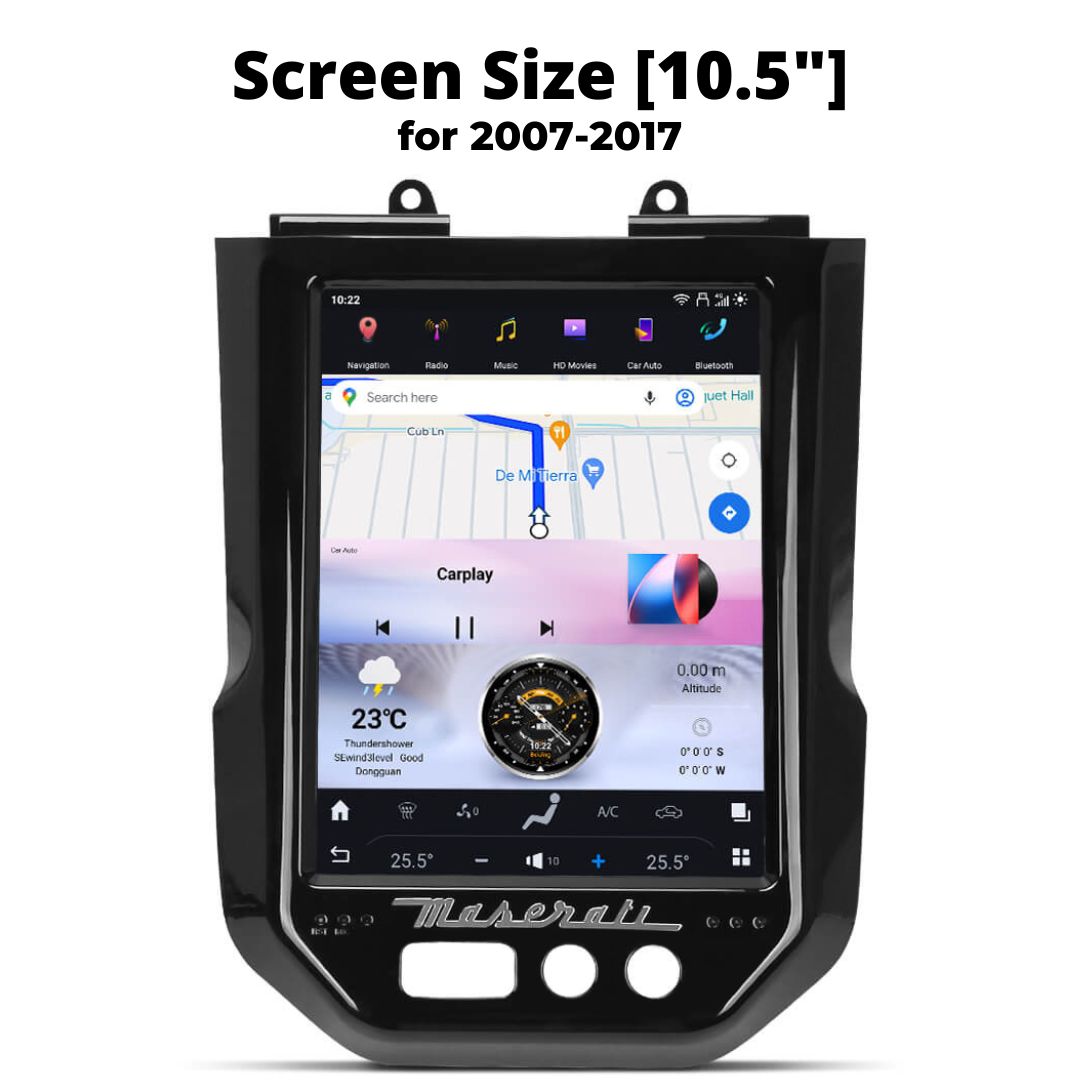 Maserati GranTurismo Smart Touchscreen Display Upgrade Radio Upgrade 2007-2017
