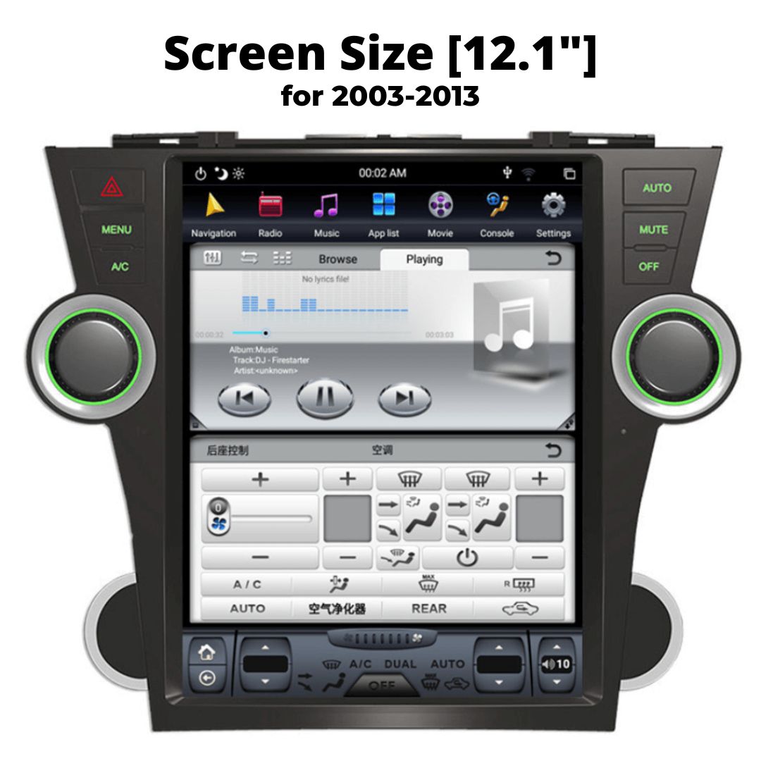 Toyota Highlander 2003-2019 | Smart Touchscreen Display Upgrade